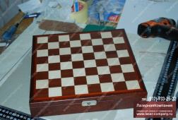 Раскрой шпона для шахматной доски