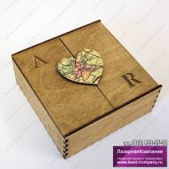 Сувенирная коробочка из дерева 