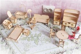 Комплект мебели для кукольного домика