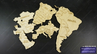 Карта из фанеры